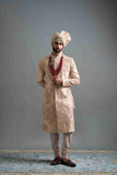 Yuvraj Beige Sherwani