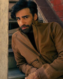 AVINASH TIWARI IN BROWN KNIT JACKET AND BROWN KNIT TROUSER