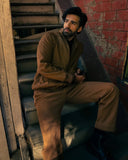 AVINASH TIWARI IN BROWN KNIT JACKET AND BROWN KNIT TROUSER