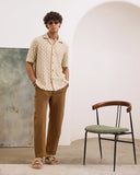 BEIGE CROCHETED SHIRT
