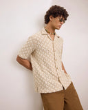 BEIGE CROCHETED SHIRT