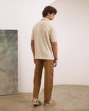 BEIGE CROCHETED SHIRT