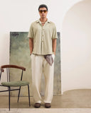 PISTACHIO PANELLED SHIRT