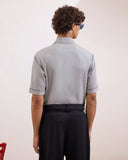 GREY REFLECTIVE BOWLING SHIRT