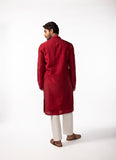 RED KNOTS KURTA SET