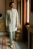 Sage Green Sherwani Set