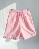 Appliqué Poplin Shorts- Baby Pink