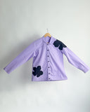 Appliqué Poplin Shacket - Lavender