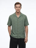 The “Inferno Veil" Cuban Collared Shirt