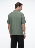 The “Inferno Veil" Cuban Collared Shirt