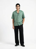 The “Inferno Veil" Cuban Collared Shirt