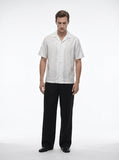 The “Inferno Veil" Cuban Collared Shirt