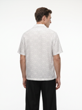 The “Inferno Veil" Cuban Collared Shirt
