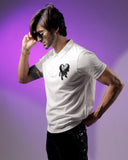 Black Melted heart Polo T-shirt