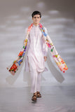 Iltazah Embroidered kurta Pajama and Printed stole set