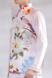 Iltazah embroidered kurta pajama and printed nehru set