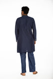 COPPER BLUE EMBROIDERED KURTA SET