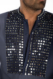 COPPER BLUE EMBROIDERED KURTA SET
