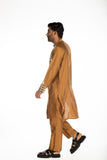 BROWN EMBROIDRED KURTA SET