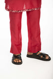 MAROON EMBROIDERED KURTA SET