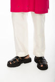 FUSCHIA PINK EMBROIDERED KURTA SET