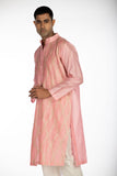 BLUSH PINK EMBROIDERED KURTA SET