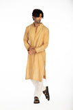 BEIGE EMBROIDERED KURTA SET