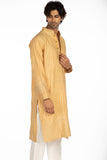 BEIGE EMBROIDERED KURTA SET