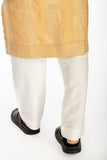 BEIGE EMBROIDERED KURTA SET