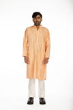 PEACH EMBROIDERED KURTA SET