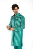 ICE BLUE EMBROIDRED KURTA SET