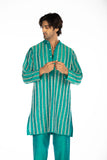 ICE BLUE EMBROIDRED KURTA SET