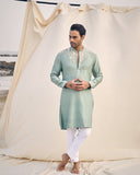 U line embroidery kurta set