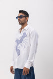 WEB ABSTRACT - HAND EMBROIDERED DESIGNER SHIRT