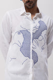 WEB ABSTRACT - HAND EMBROIDERED DESIGNER SHIRT