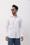 COLORFUL - RIBBON HAND EMBROIDERED DESIGNER SHIRT