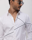 CROSS YOUR HEART - HAND EMBROIDERED DESIGNER SHIRT