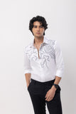 ABSTRACT DOTTED- HAND EMBROIDERED DESIGNER SHIRT