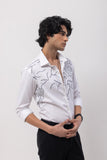 ABSTRACT DOTTED- HAND EMBROIDERED DESIGNER SHIRT