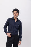 CRISS CROSS POCKET - HAND EMBROIDERED DESIGNER SHIRT