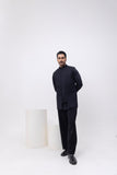 PINTUCK PANEL DESIGNER NEHRU JACKET/BUNDI WITH KURTA & PANT SET