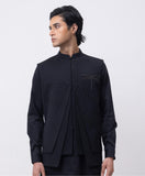 FIREFLY TRIO DESIGNER PINTUCK NEHRU JACKET/BUNDI WITH KURTA & PANT SET