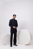HEAVY PANEL PINTUCK BANDHGALA WITH TROUSERS