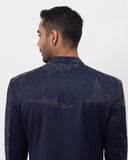 STARRY NIGHT INDOWESTERN LONG ACHKAN AND TROUSER SET