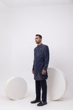 STARRY NIGHT INDOWESTERN LONG ACHKAN AND TROUSER SET