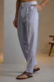 Ice blue embroidered kurta pant set