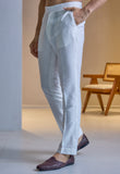 Peach embroidered kurta pant set