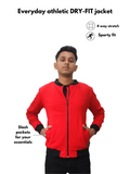 Scarlet Red GULLY Athletic Bomber jacket