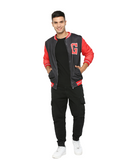 Varsity Scarlet Red Gully Athletic Bomber jacket