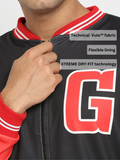 Varsity Scarlet Red Gully Athletic Bomber jacket